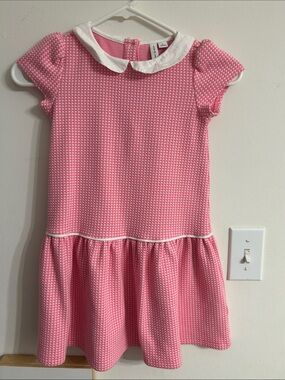 Pink Peter Pan Collar Girls' Dress Janie and Jack Size 6